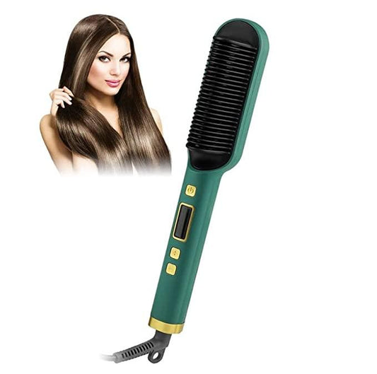 SmoothNGo™ 3-in-1 Electric Hair Straightening Brush