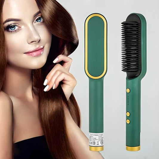 SmoothNGo™ 3-in-1 Electric Hair Straightening Brush