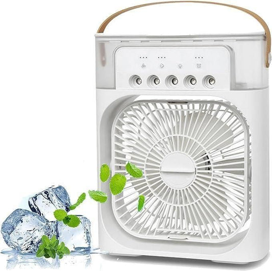 MistMate™ USB Air Cooler Fan – Portable Mini AC for Instant Chill