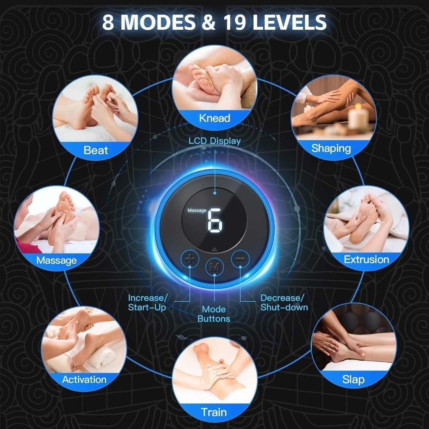 PulseSoothe™ EMS Vibrating Foot Massager Pad