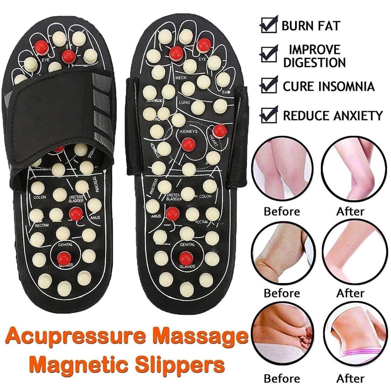 AcuPad™ Acupressure & Magnetic Therapy Slippers – Pain Relief & Blood Circulation Boost for Men & Women