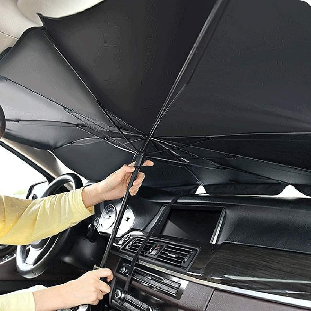 AutoCool™ Foldable Windshield Sun Shade Umbrella – Blocks Heat & UV Instantly