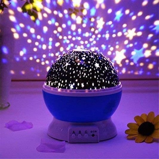 GalaxyGlow™ Star Projector Night Light – 360° Rotating Sky Lamp