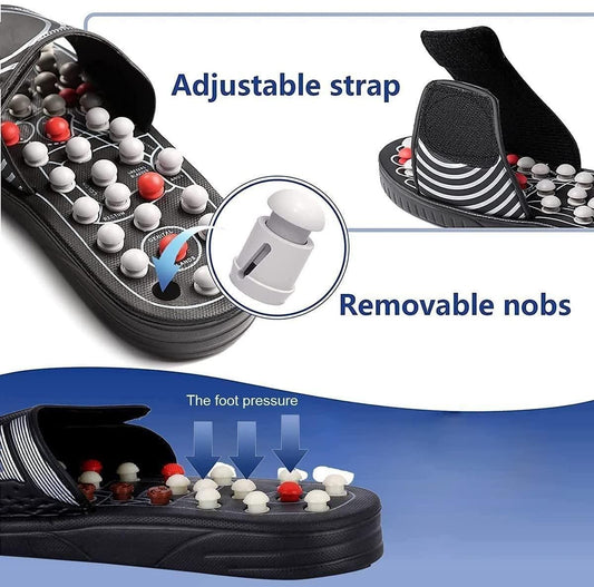 AcuPad™ Acupressure & Magnetic Therapy Slippers – Pain Relief & Blood Circulation Boost for Men & Women